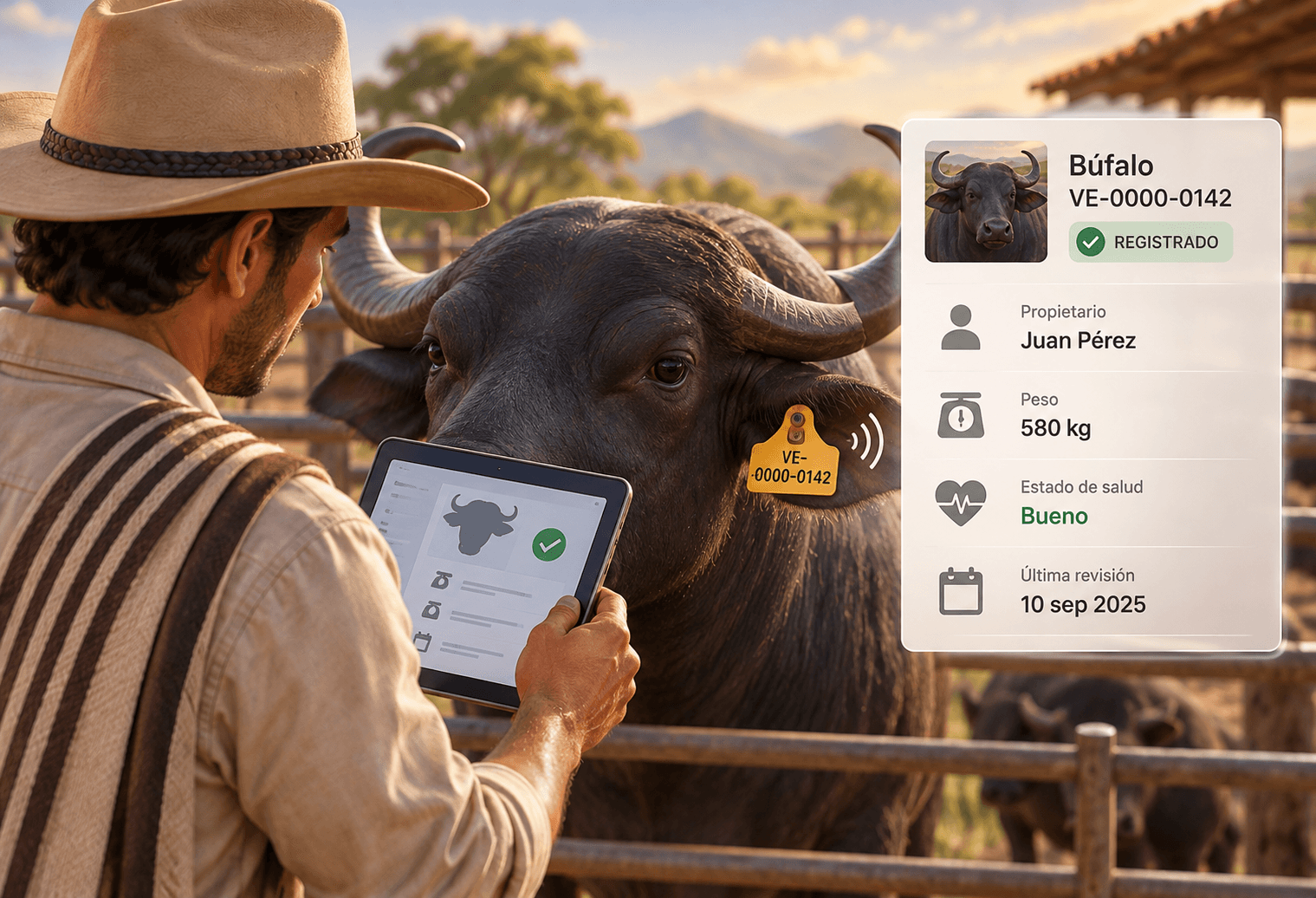 Inscripción del animal con chip RFID desde la app